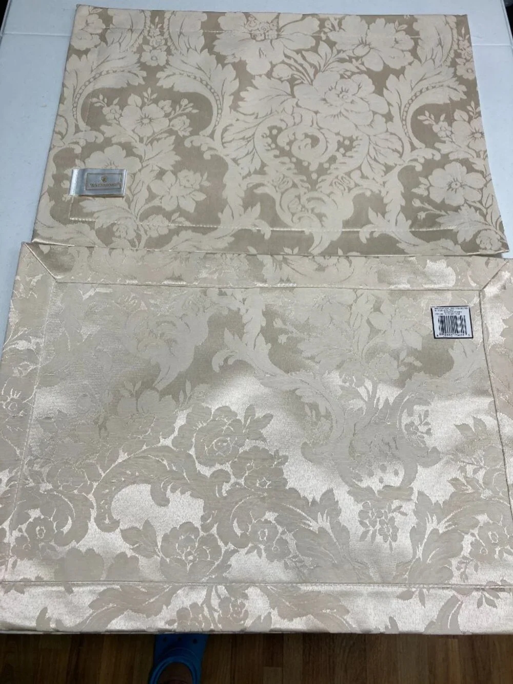 NWOT Vintage Waterford Placemats Damask Barons Court Table Linens Set of 4